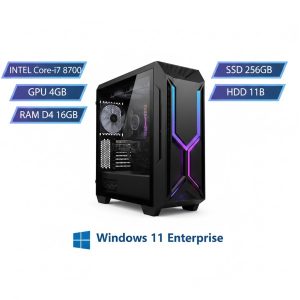 خرید و قیمت سیستم کامپیوتر کامل I7-8700 با رم 8گیگ DDR4 و گرافیک 4GB با SSD256 و HDD 1TB