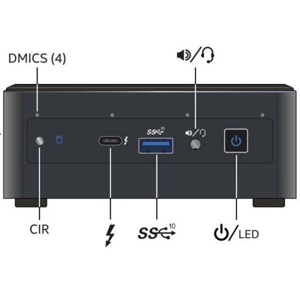 مینی کامپیوتر مدل NUC 11 PAH i5 با ۸ گیگابایت رم ۲۵۶ گیگابایت حافظه SSD - Image 3