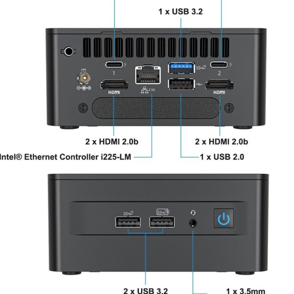 مینی کامپیوتر مدل NUC 12 WSH I3 با ۸ گیگابایت رم و ۲۵۶ گیگابایت SSD - Image 4