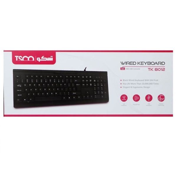 کیبورد و ماوس بی‌سیم تسکو مدل TKM 7019W با سوییچ ممبران - Image 3
