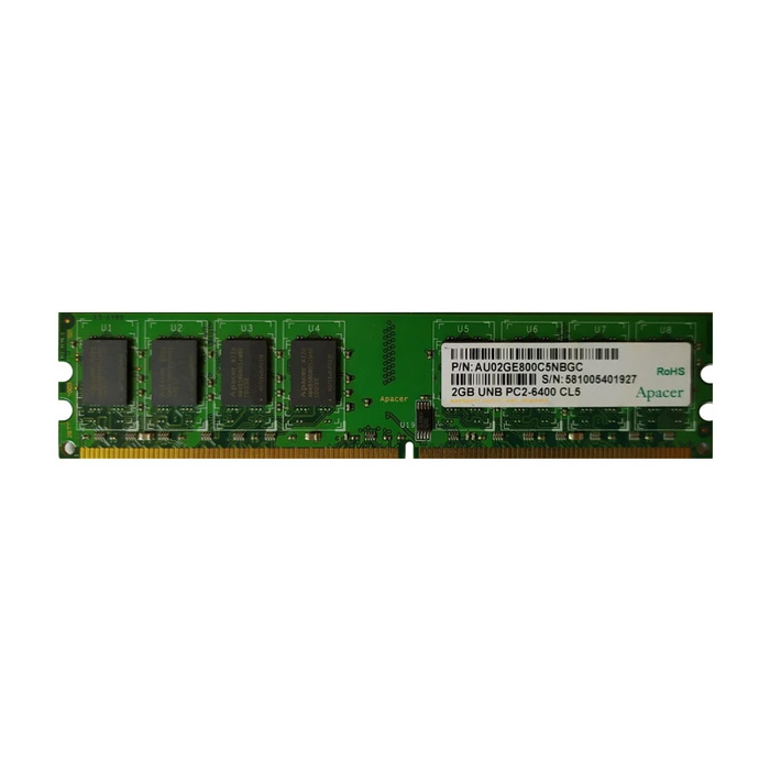 تصویر رم دسکتاپ DDR2 تک کاناله 800 مگاهرتز CL5 برند اپیسر ظرفیت یک گیگا بایت 