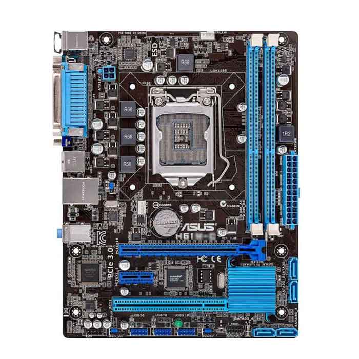 مادربرد ایسوس ASUS H61 DDR3 LGA1155 مادربرد ایسوس Asus H61 DDR3 LGA1155 - Image 1