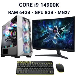 سیستم کامپیوتر گیمینگ اینتل i9 حرفه ای DDR5 با رم 64 گیگ