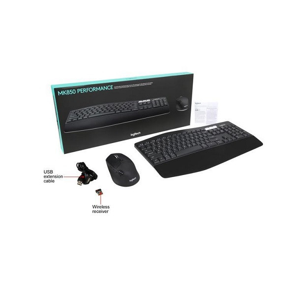 کیبورد و ماوس بی سیم لاجیتک مدل MK850 - رنگ مشکی کیبورد و ماوس بی سیم لاجیتک مدل MK850 - رنگ مشکی