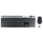 کیبورد و ماوس بی سیم گرین مدل GKM-505W، سوییچ ممبران، Full-Size - رنگ مشکی