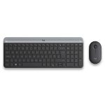 کیبورد و ماوس بیسیم لاجیتک مدل MK470، سوییچ ممبران، Full-Size - رنگ مشکی