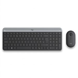 کیبورد و ماوس بیسیم لاجیتک مدل MK470، سوییچ ممبران، Full-Size - رنگ مشکی