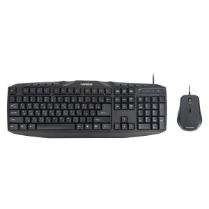 کیبورد و ماوس گرین مدل GKM-305، سوئیچ ممبران، Full-size - رنگ مشکی