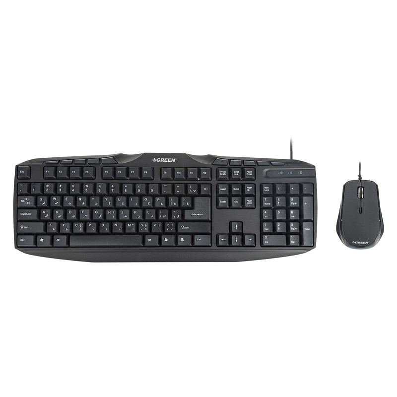 کیبورد و ماوس گرین مدل GKM-305، سوئیچ ممبران، Full-size - رنگ مشکی کیبورد و ماوس گرین مدل GKM-305، سوئیچ ممبران، Full-size - رنگ مشکی