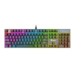 کیبورد گیمینگ گرین مدل GK802-RGB، مکانیکال سوییچ آبی، Full-Size، نورپردازی RGB - رنگ مشکی