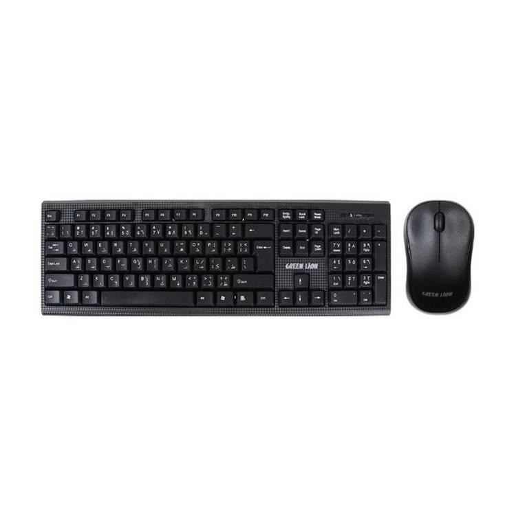 کیبورد و ماوس بی سیم گرین لاین مدل GNWS24GKEYMBK کیبورد و ماوس بی سیم گرین لاین مدل GNWS24GKEYMBK
