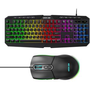 کیبورد و ماوس گیمینگ گرین لاین مدل GK-400